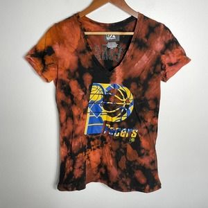 Indiana Pacers Bleach dye George tee shirt women's baskebtall Large